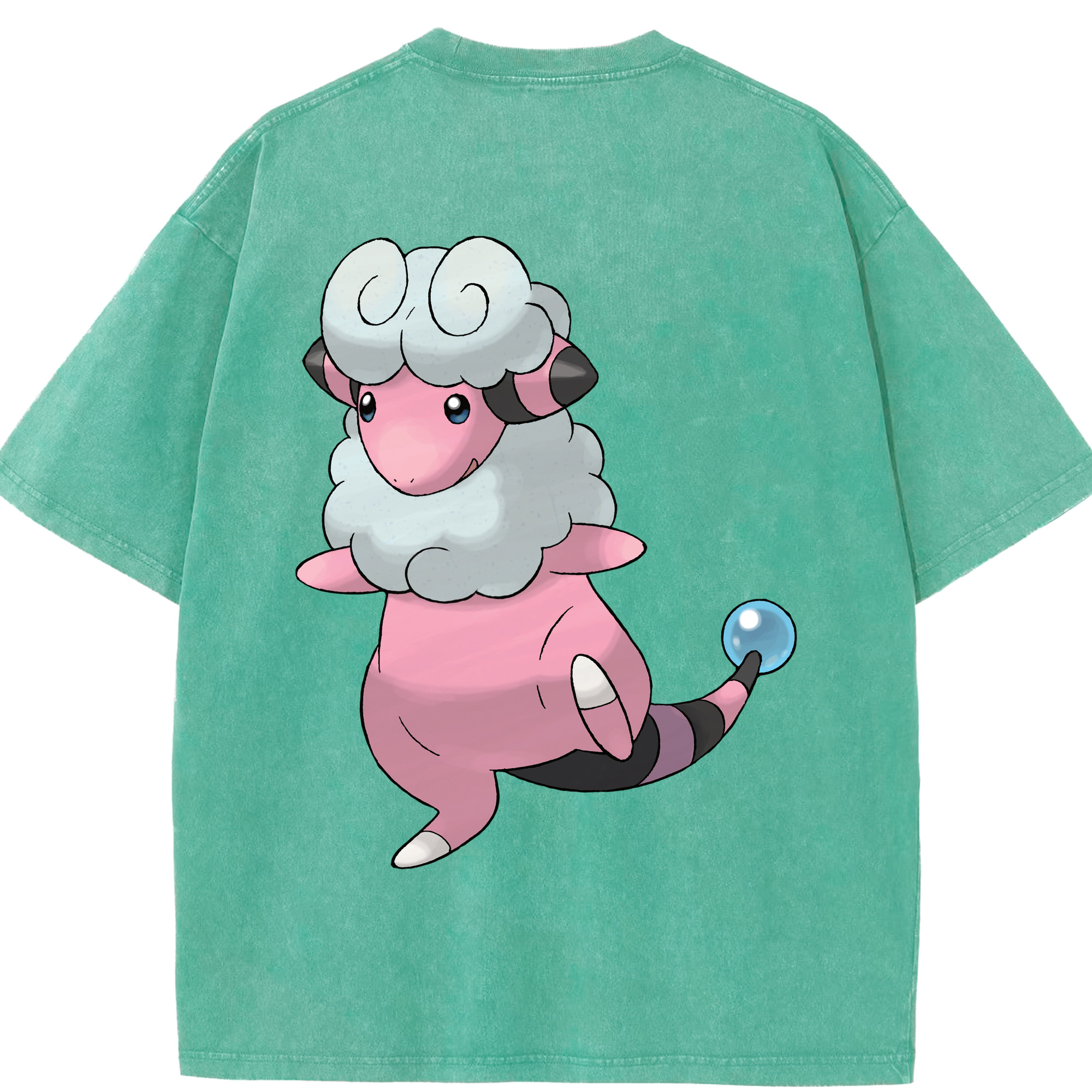 （画像用） ポケットモンスター Pokémon 綿100% ヴィンテージ風 半袖Tシャツ（背面プリント）
